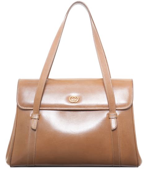 vintage gucci plain brown leather shoulder bag|gucci matelasse leather shoulder bag.